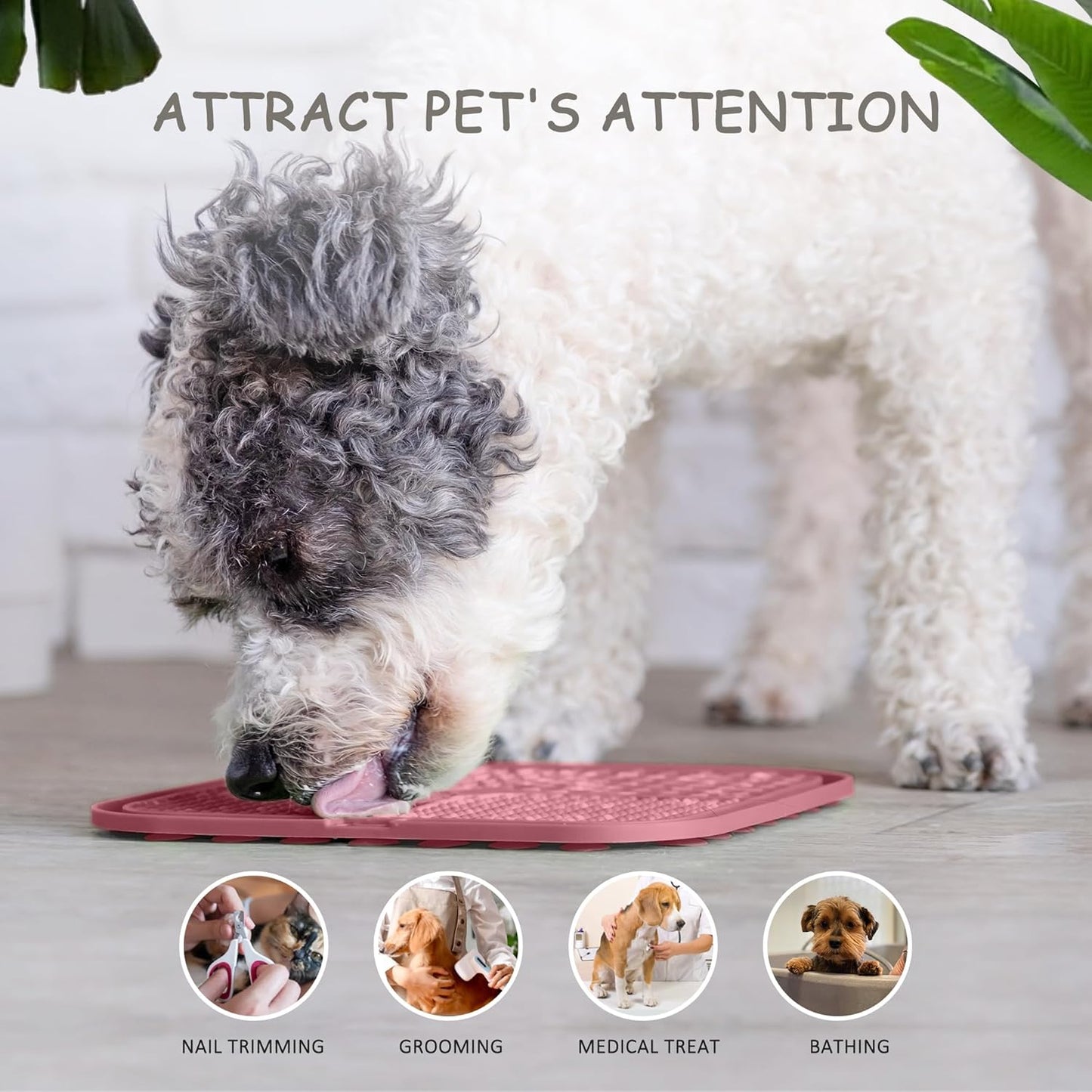 Paquete de 2 alfombrillas para lamer