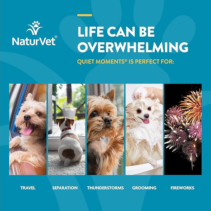 NaturVet Quiet Moments Calmantes Masticables para perros