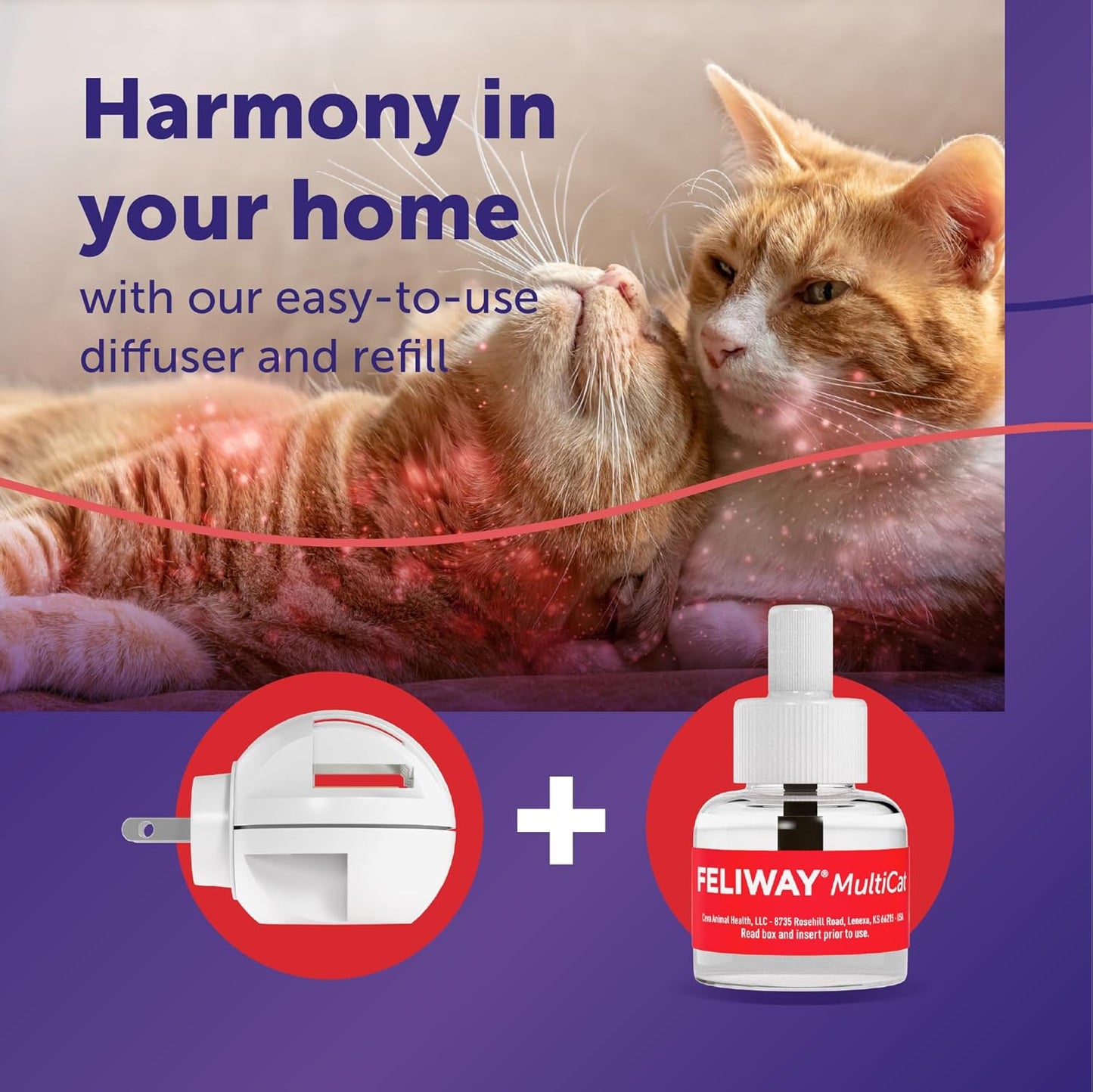 FELIWAY MultiCat - difusor de feromonas calmante enchufable