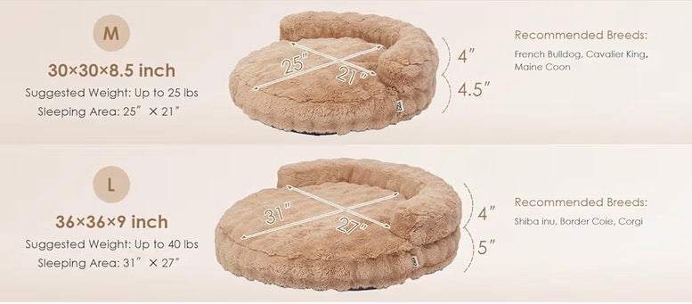 Cama para perro de tamaño mediano