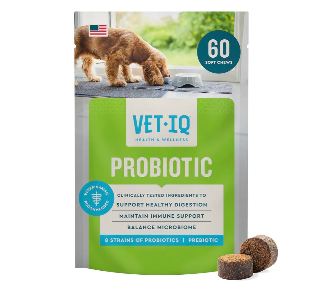 VetIQ Suplemento probiótico para perros 60 unidades