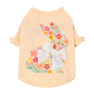 FLORAL BUNNY DOG SHIRT