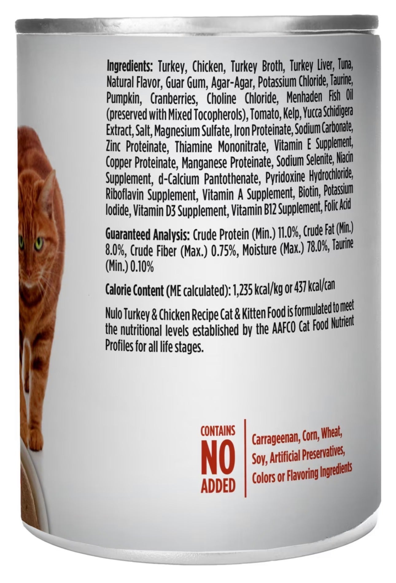 Nulo Turkey & Chicken Recipe Pate Wet Canned Cat Food, 12.5 Ounce (Pack of 12)