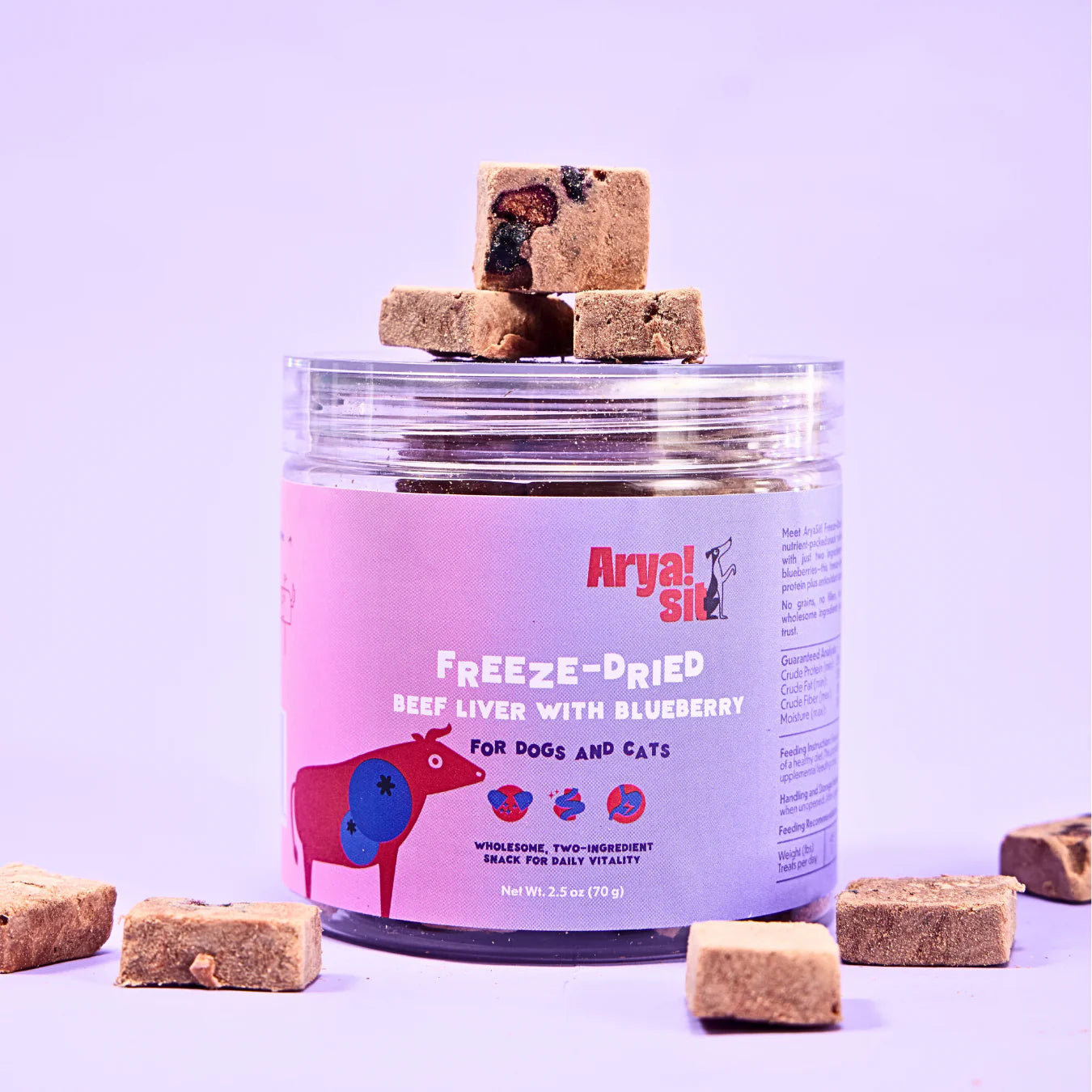 Arya sit - Freeze-Dried Beef Liver with Blueberry