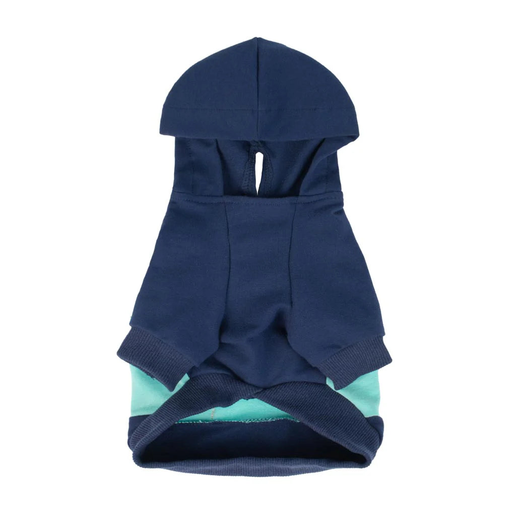 COLOR BLOCK DOG HOODIE