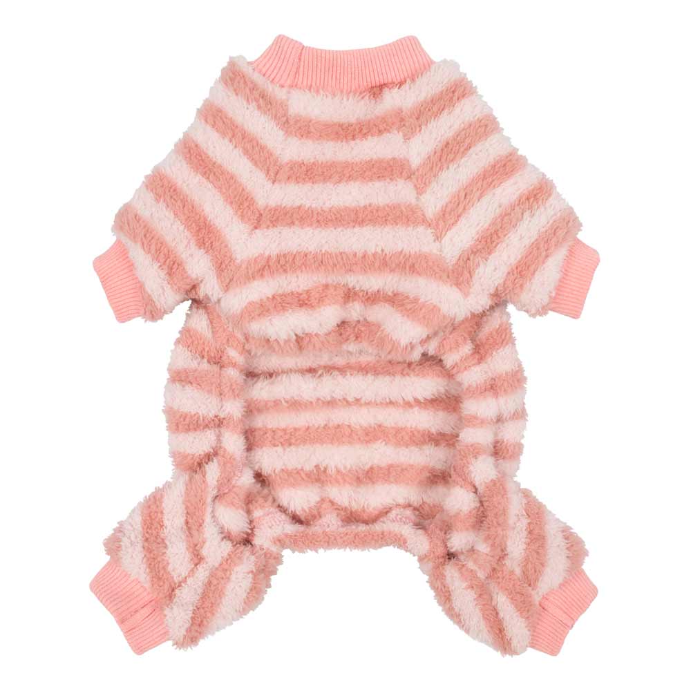 FLEECE STRIPED DOG PAJAMAS