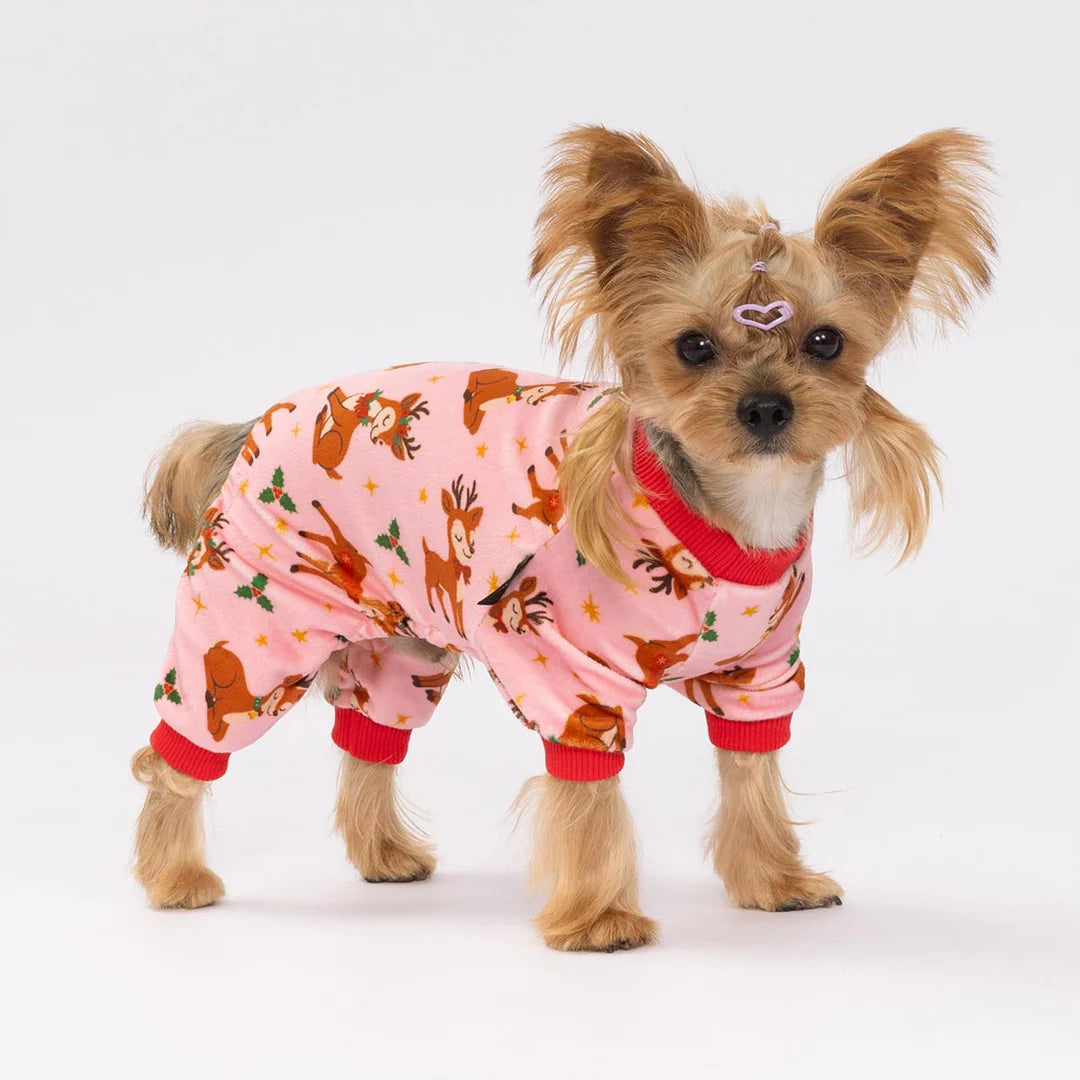 CUTE REINDEER DOG CHRISTMAS PAJAMAS