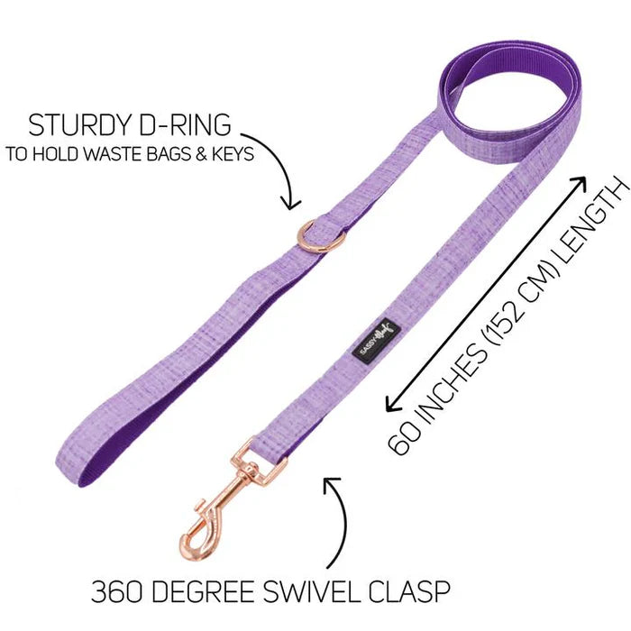 Sassy Woof- pechera ajustable y correa Aurora