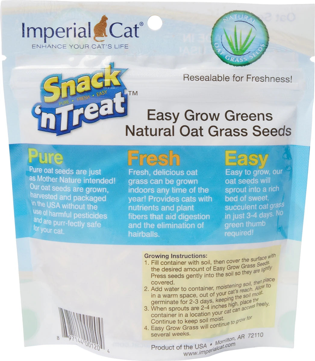 Imperial Cat Easy Grow Cat Oat Grass Seeds, 4-oz bag