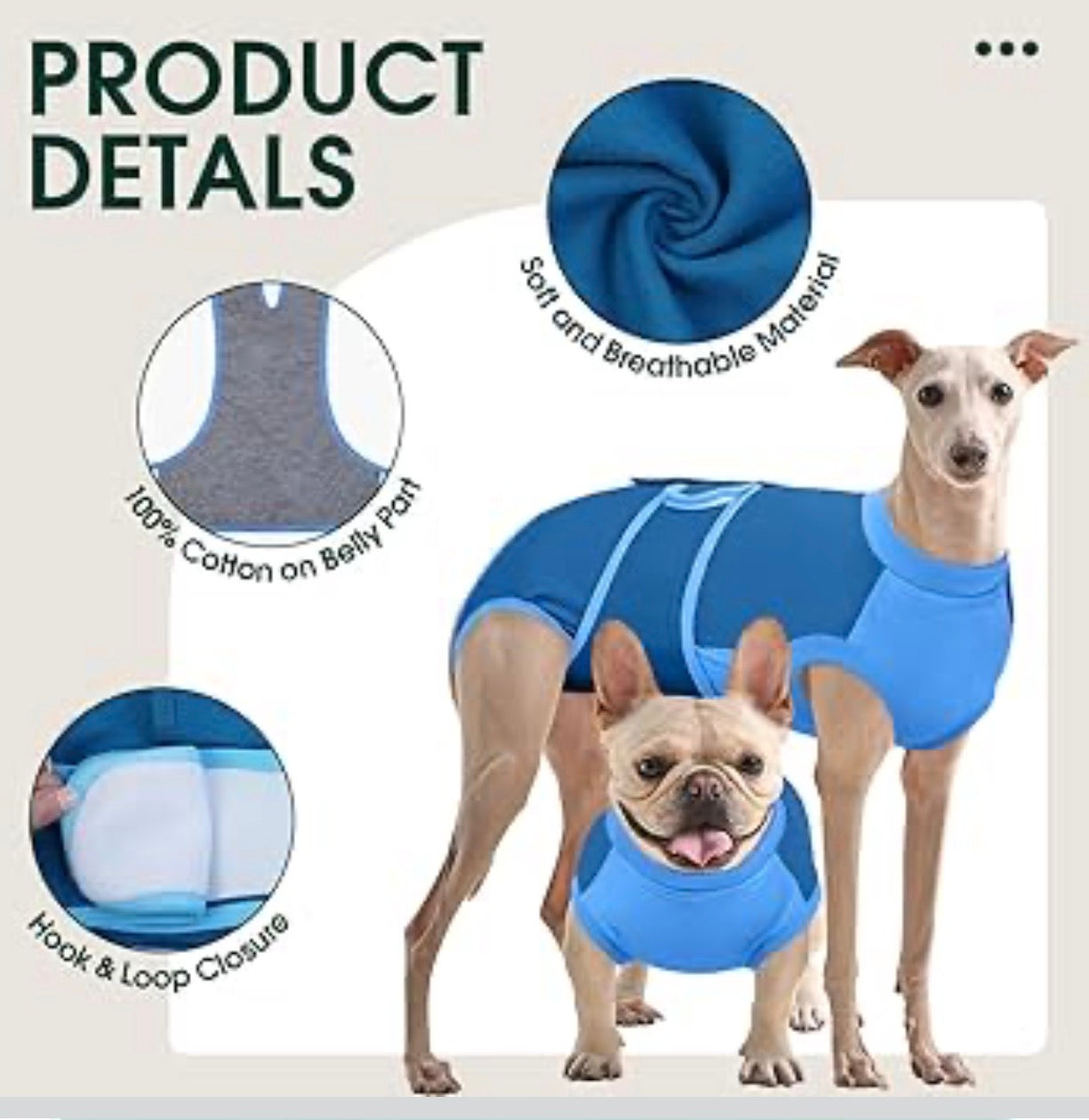 Traje de recuperación para perros