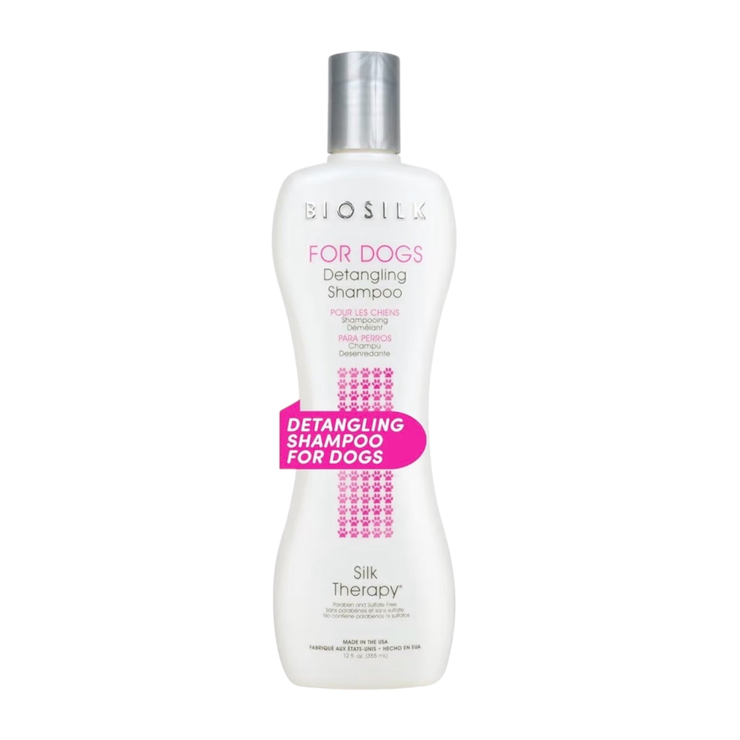 BioSilk Shampoo desenredante hidratante para perros