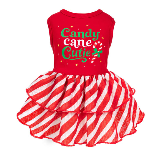 CANDY CANE CUTIE DOG DRESS