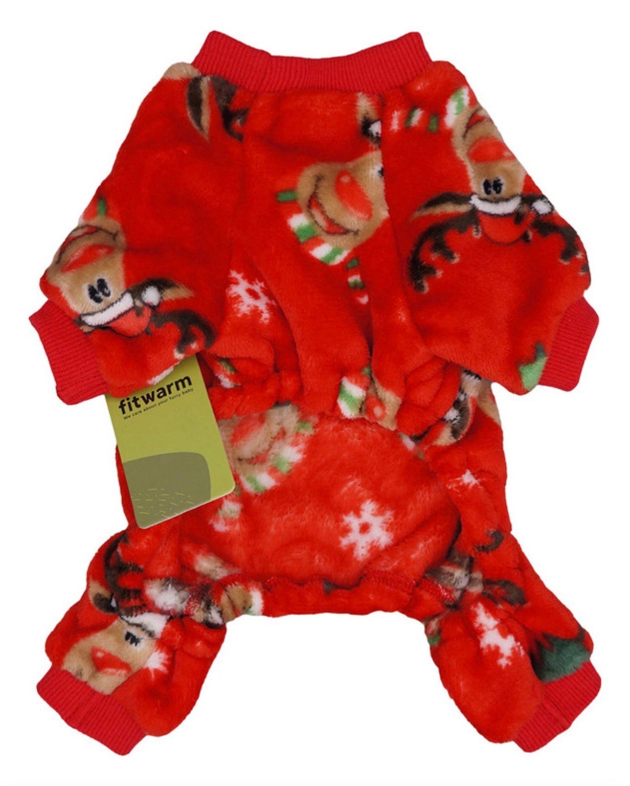 Pijama reno navideña (raza pequeña a mediana)