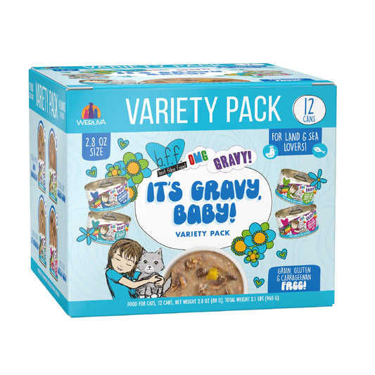 Weruva It's Gravy, Baby! Variety Pack 2.8 oz (paquete 12)