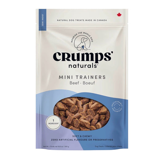 Crumps' Naturals Mini entrenadores de carne de res semi húmeda 10.6oz