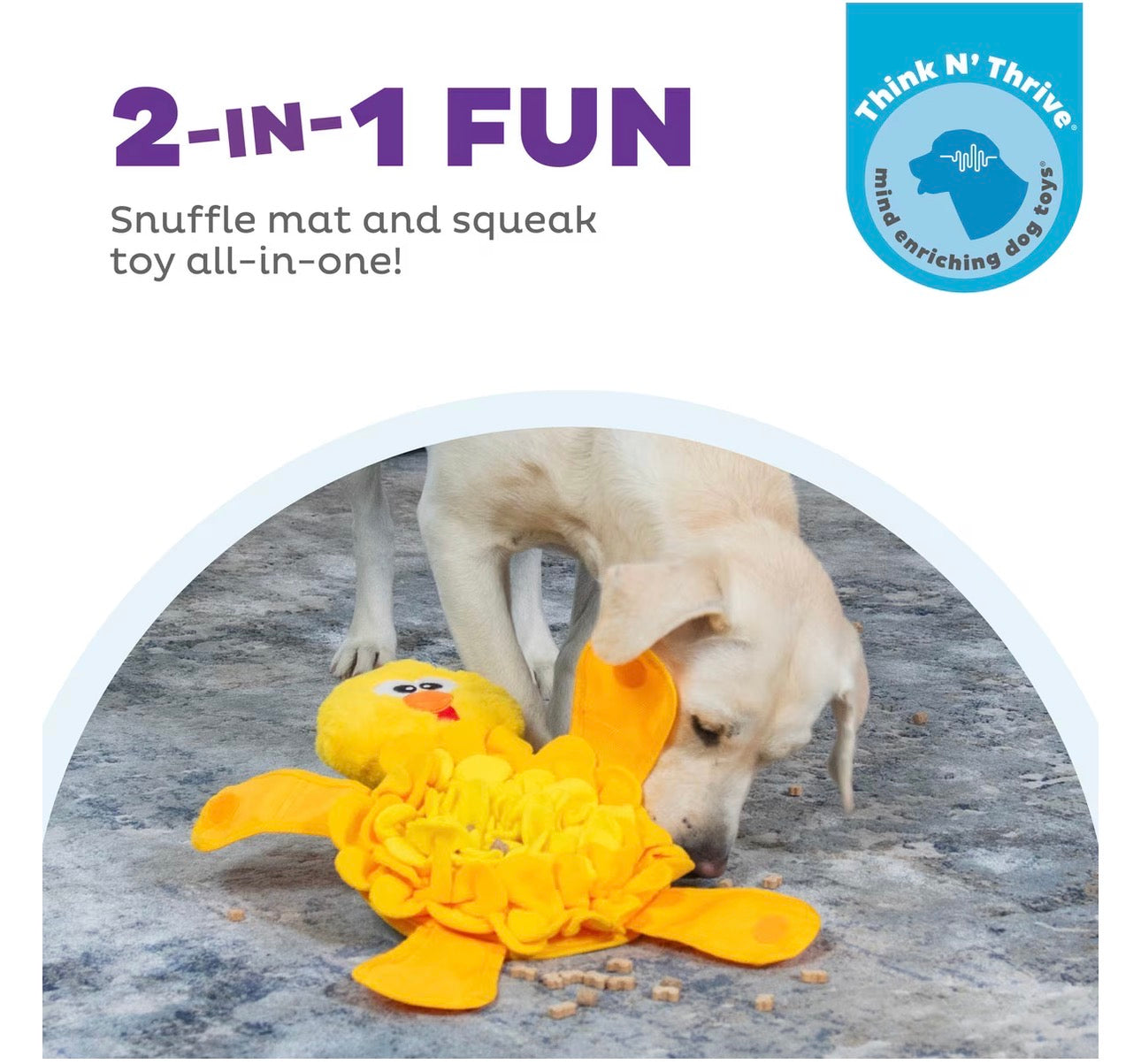 Nina Ottosson by Outward Hound Snuffle Palz Interactive Plush Puzzle & Snuffle Mat Dog Toy, Bird