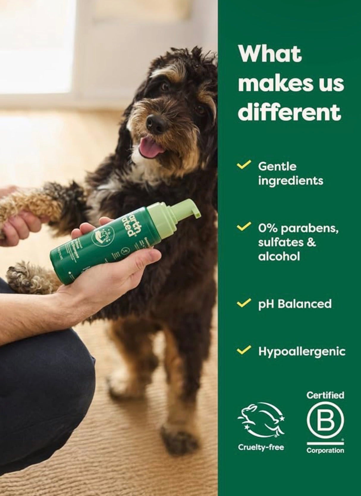 Earth Rated shampoo en seco