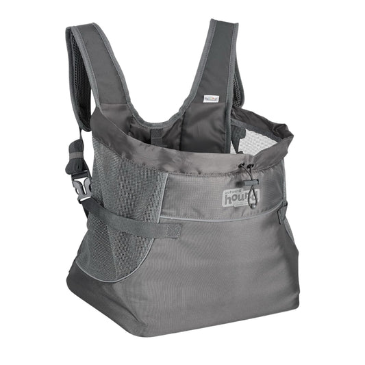 Outward Hound PupPak - Transportador frontal para perro, mediano, gris