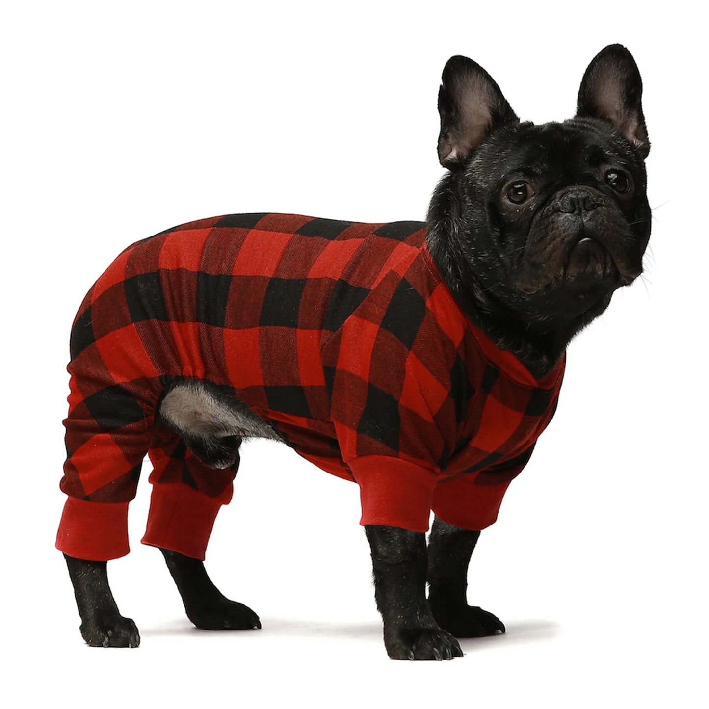 Buffalo plaid pijama roja