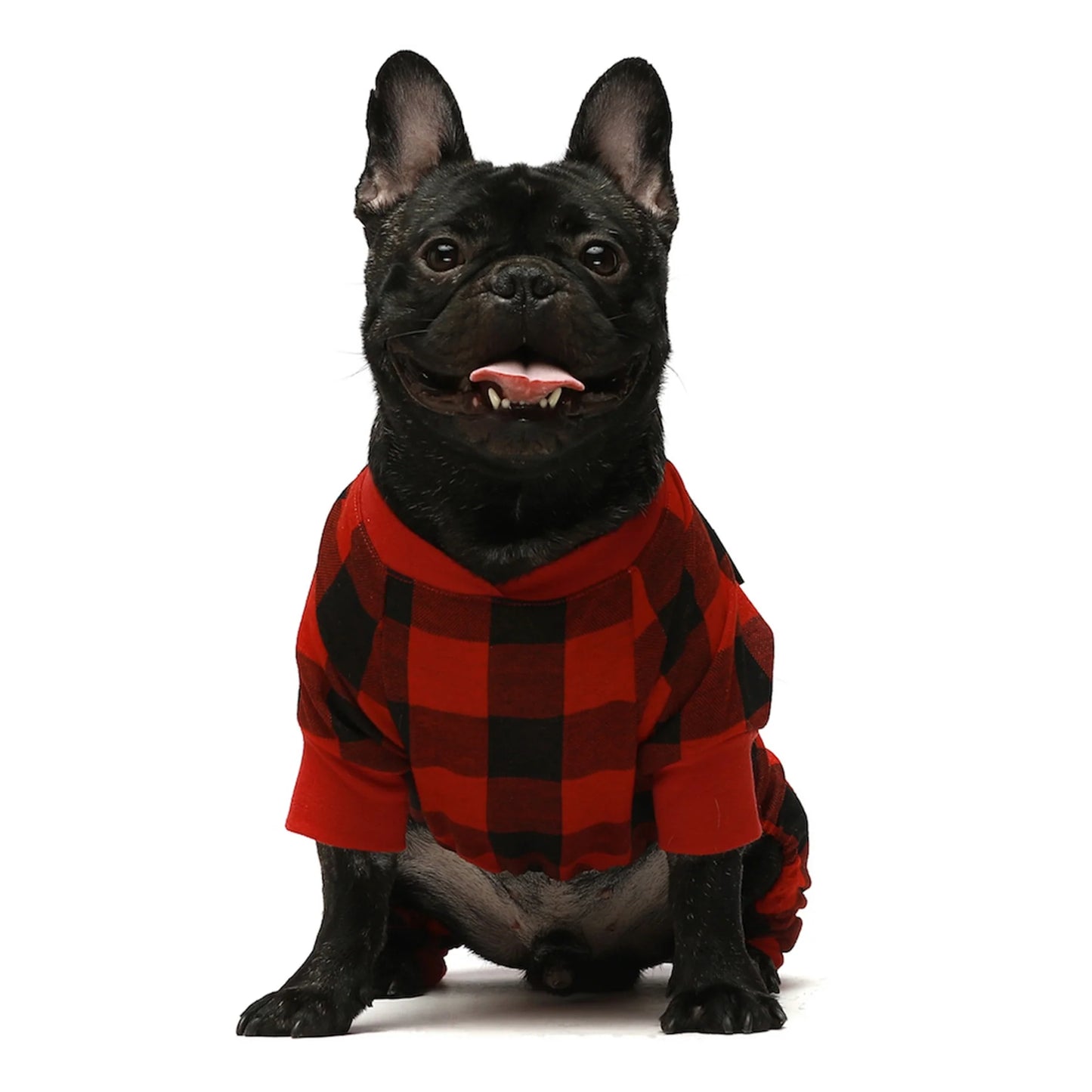 Buffalo plaid pijama roja