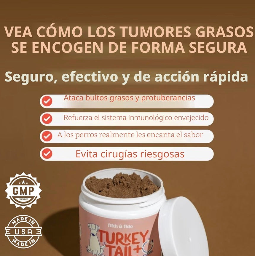 Fifth & Fido - Turkey tail + con apoyo inmunológico