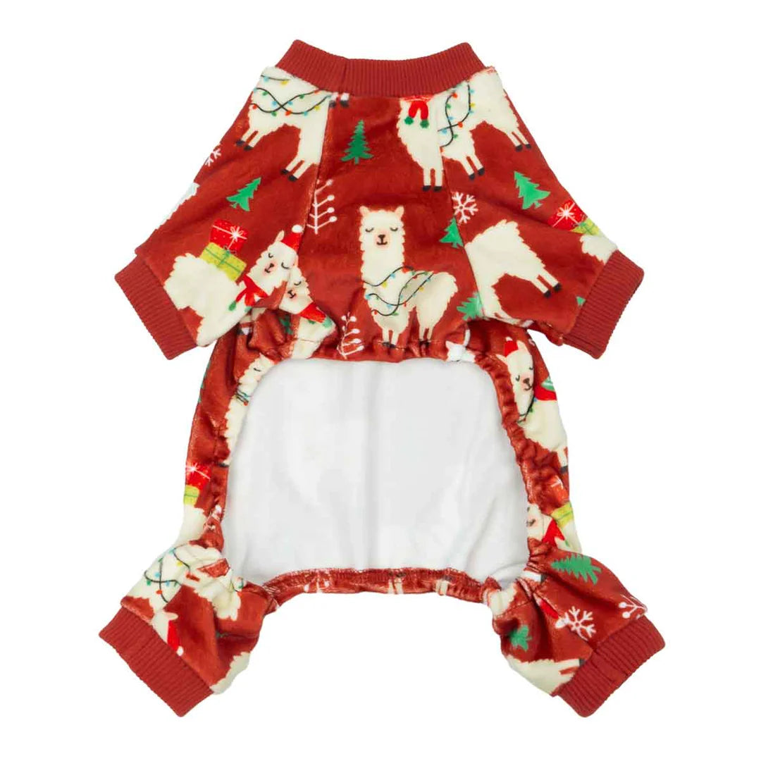 CHRISTMAS ALPACA DOG PAJAMAS