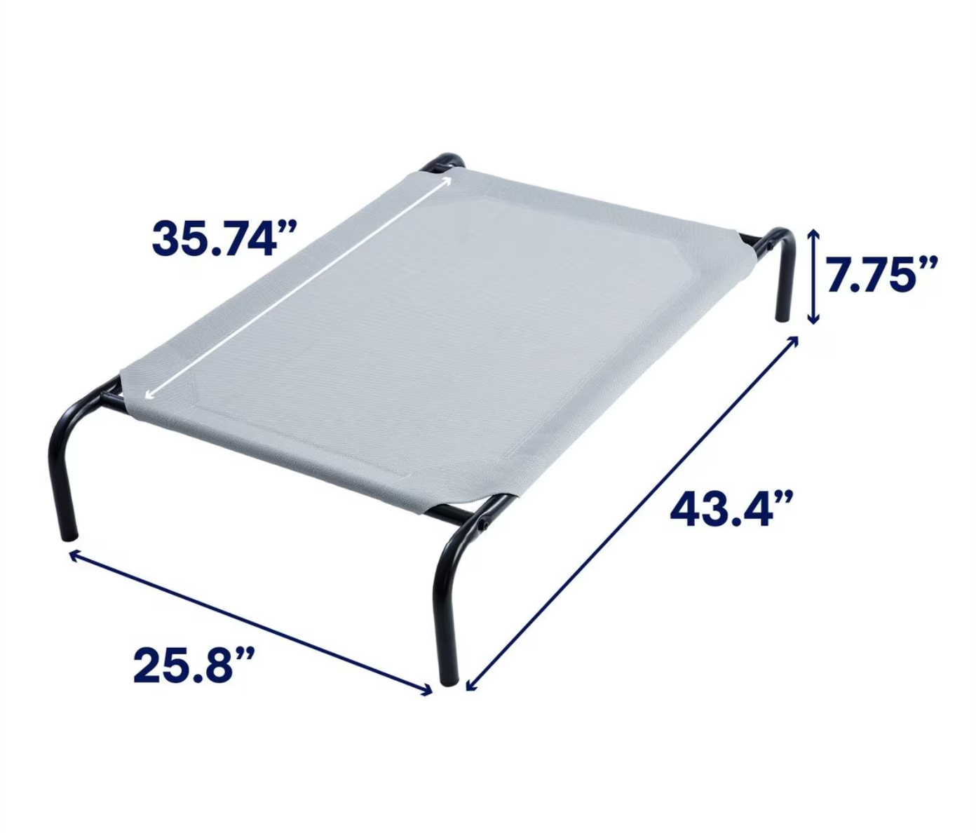 Frisco Cama elevada de metal para perro