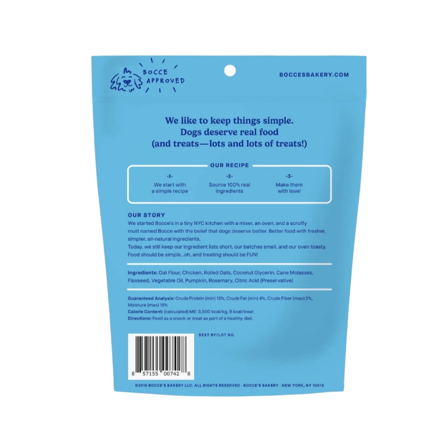 Bocce's Bakery Soft &amp; Chewy Chicken Recipe Dog Treats