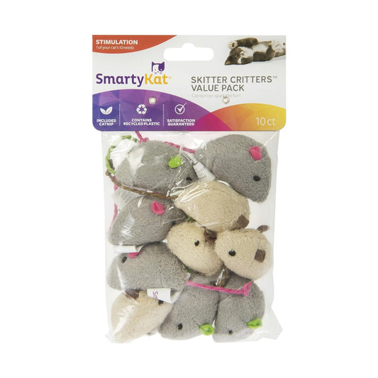 SmartyKat Catnip - Juguetes para gato (10 unidades)