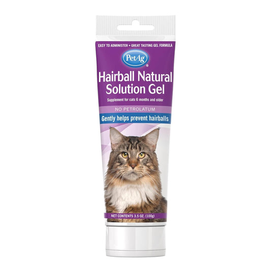 Pet-Ag Hairball - Suplemento de gel natural para gatos, 3.5 onzas, ayuda a prevenir y reducir las bolas de pelo