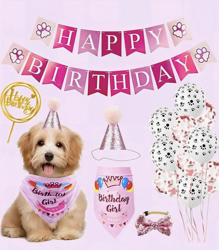 Decoración de cumpleaños para mascota