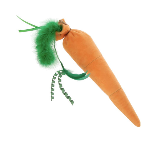 SmartyKat Kolossal Karrot Crinkle Kicker Catnip Cat Toy