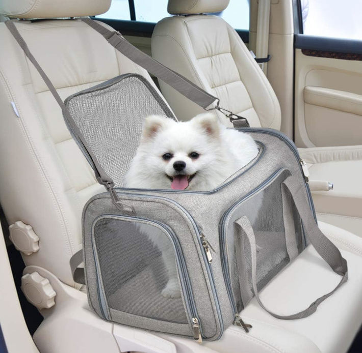 Transportador para mascotas para gatos pequeños / medianos, perros (hasta 15 libras)
