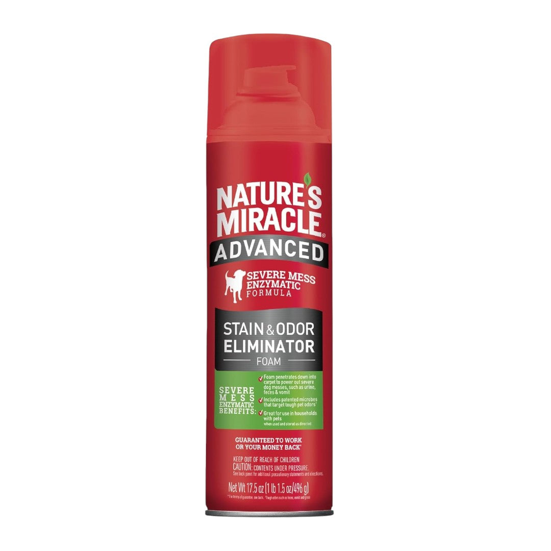 Nature's Miracle Eliminador avanzado de manchas y olores para perros Foam