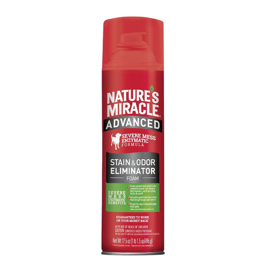 Nature's Miracle Eliminador avanzado de manchas y olores para perros Foam