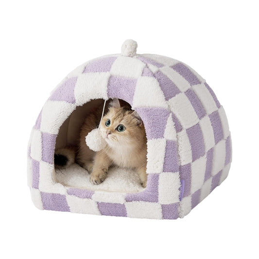 Lesure cama para gatos– Cama tipo cueva 2 en 1