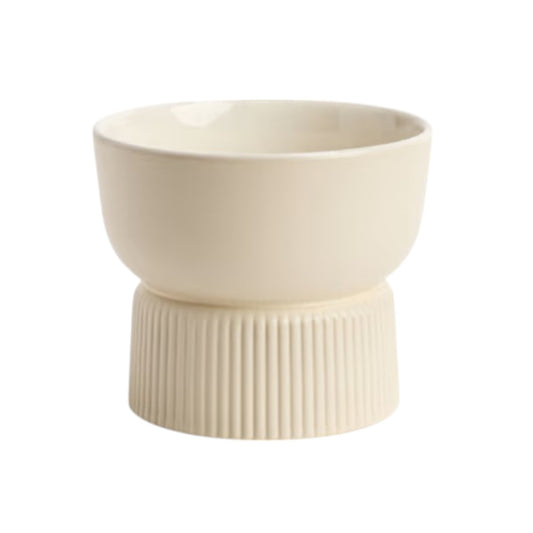 EveryYay Cream Ceramic Dog Bowl, 3.4 Cups