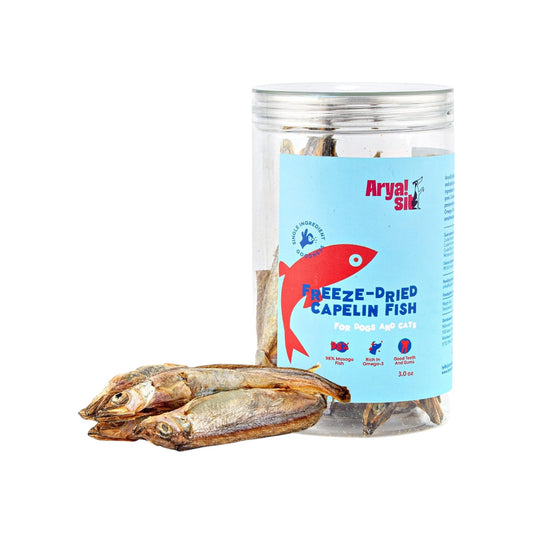 Arya sit- Golosinas para perros liofilizadas (pescado capelán)