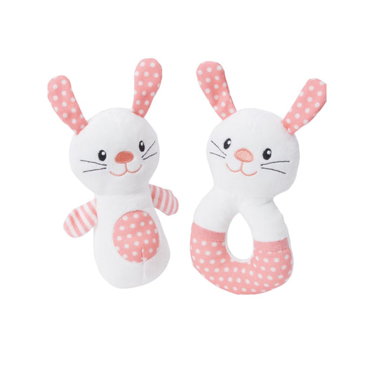 Bunny Plush Squeaky Puppy Toy, Small, 2 count