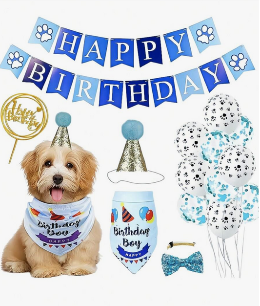Decoración de cumpleaños para mascota