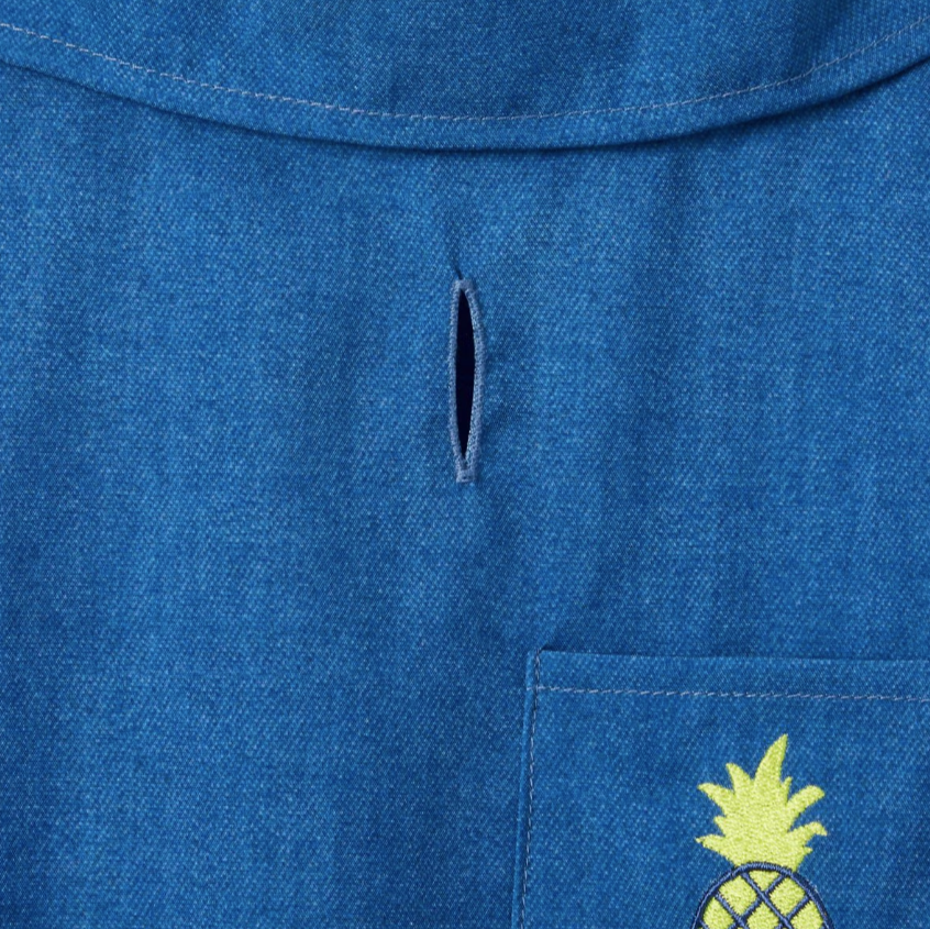 Chambray Pineapple Dog, XXL