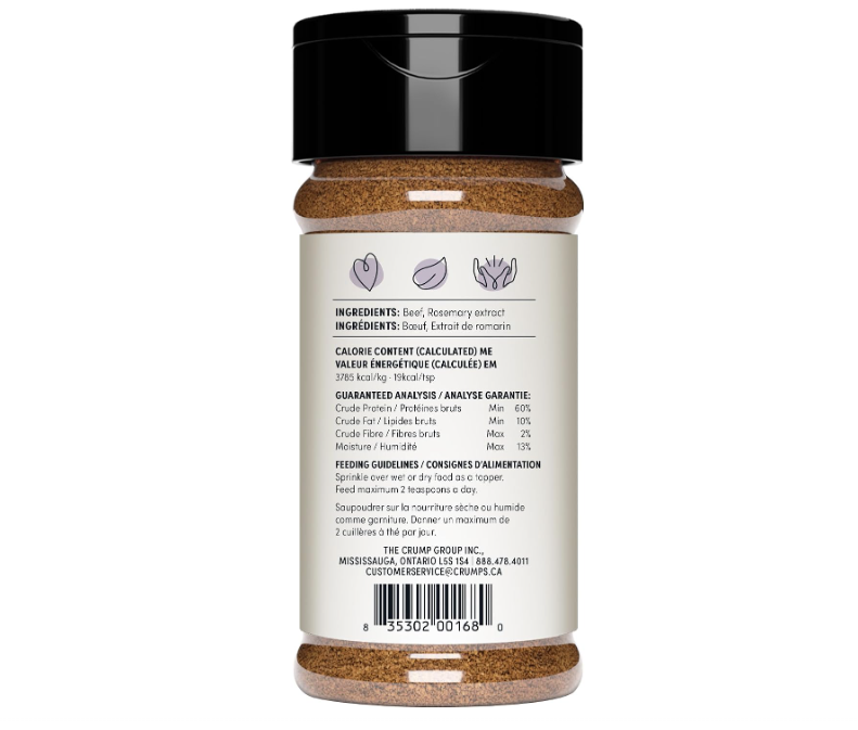Crumps' Naturals Espolvoreado de Hígado de Res Marrón, 4.2 Onzas