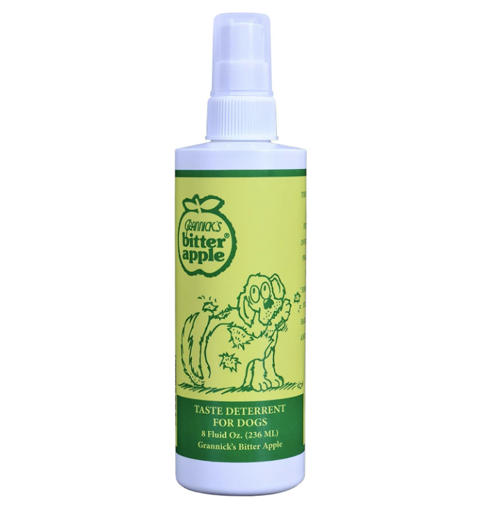 Grannicks - Spray disuasorio del sabor de manzana amarga, antimordisco, para perros, 8 onzas