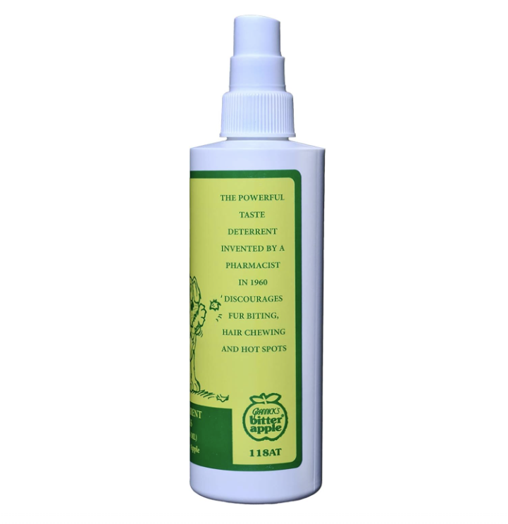 Grannicks - Spray disuasorio del sabor de manzana amarga, antimordisco, para perros, 8 onzas