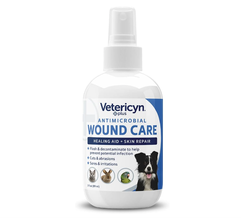 Vetericyn Plus Spray para el cuidado de heridas en perros 3 oz