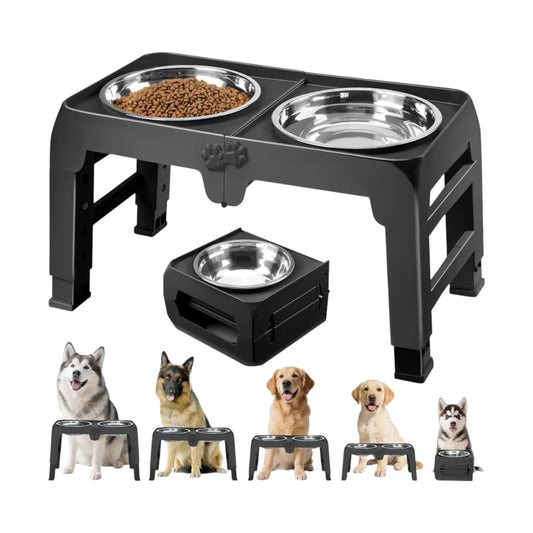Comedero elevado para perros grandes, 10 pulgadas plato
