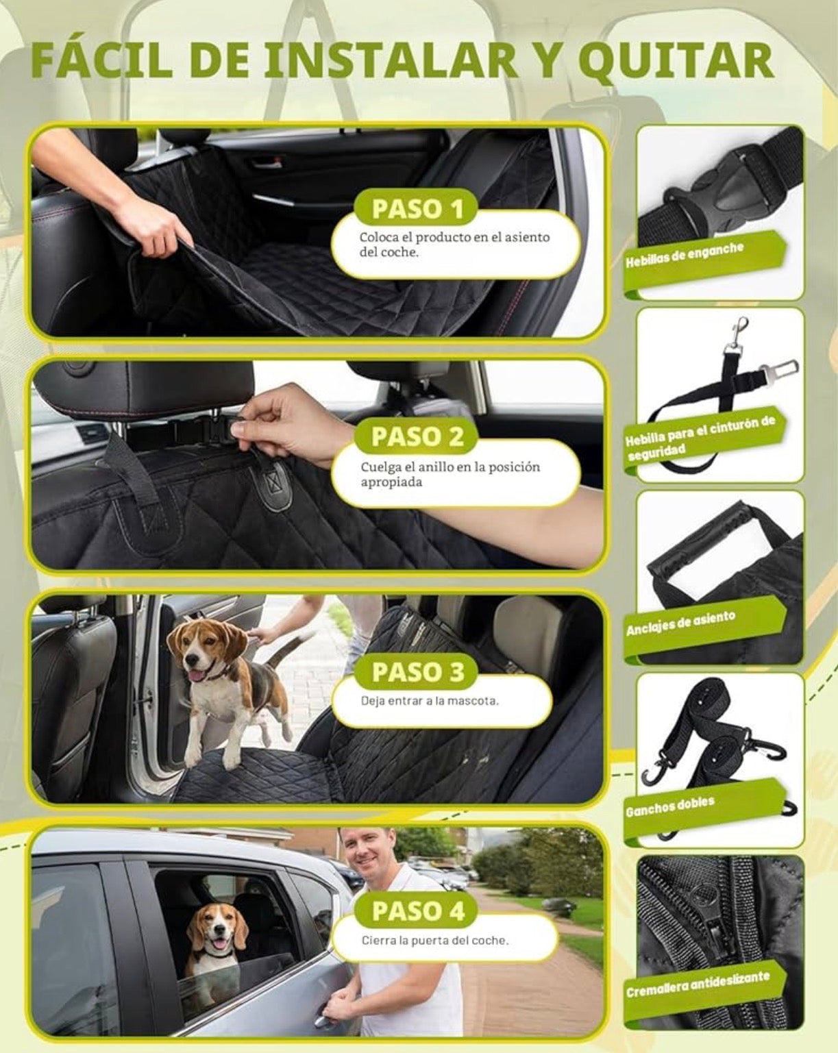 Protector de asientos para carro