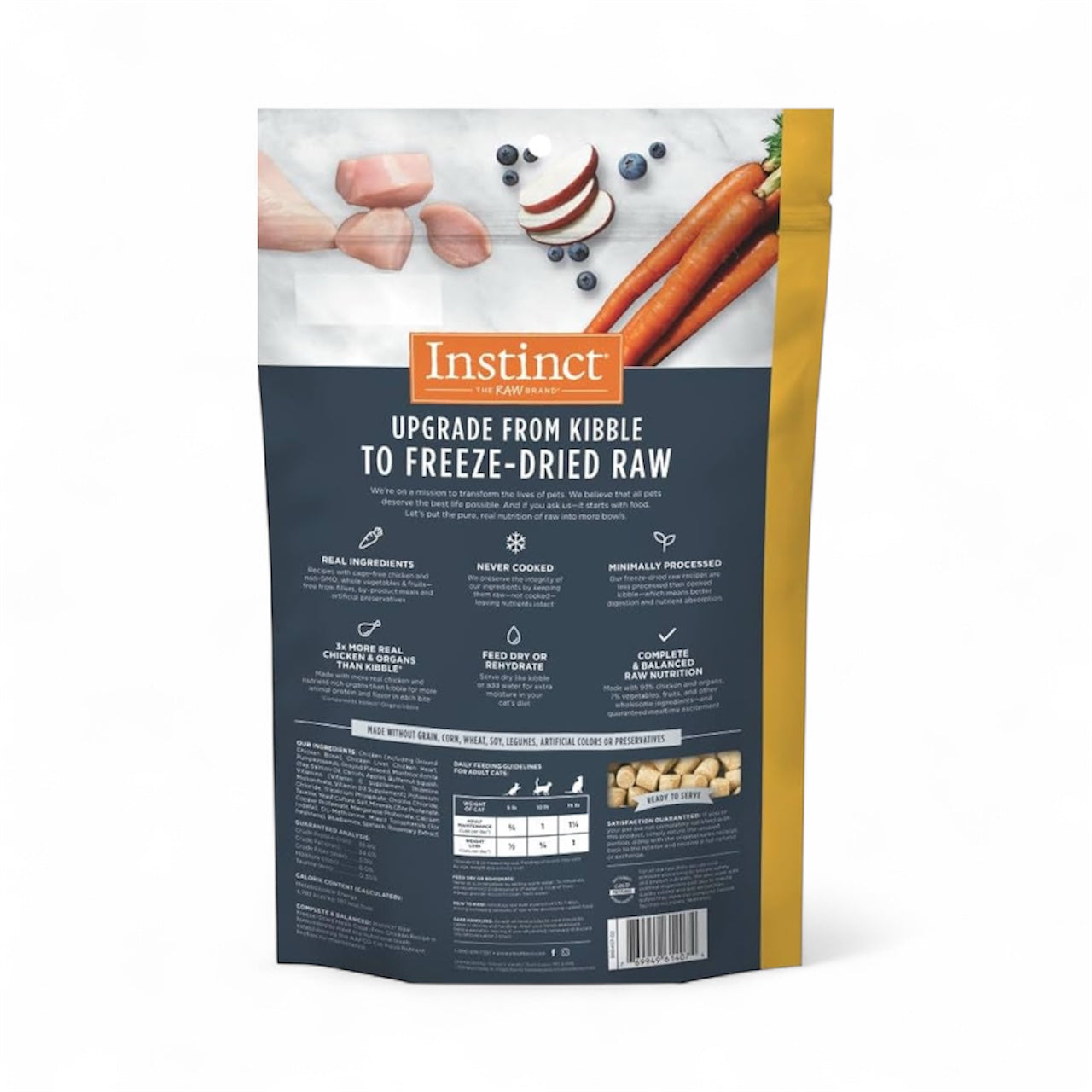 Instinct Alimentos crudos liofilizados sin granos Receta para gatos 9.5 onzas