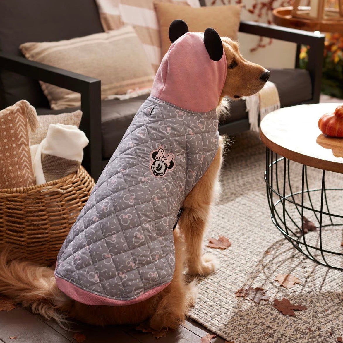Disney Mediumweight Minnie Mouse Quilted Puffer Dog & Cat Coat