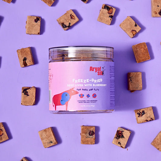 Arya sit - Freeze-Dried Beef Liver with Blueberry